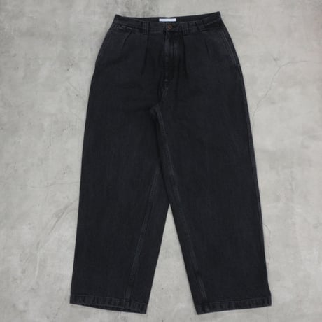 NOROLL / THICK WALK PANTS / BLACK DENIM