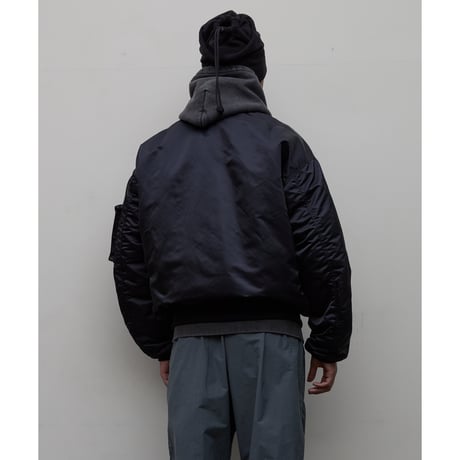 BAL / x SPIEWAK DOUBEL ZIP BOMBER JACKET / BLACK