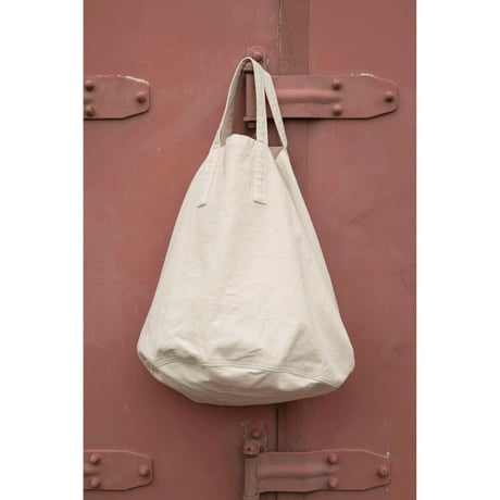 PHIGVEL MAKERS & Co. / CHINO CLOTH ROUND TOTE BAG / STONE BROWN