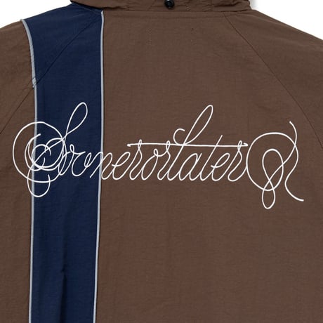 SOL soonerorlater / NYLON TRACK JACKET / BROWN