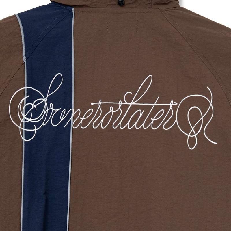 SOL soonerorlater / NYLON TRACK JACKET / BROWN