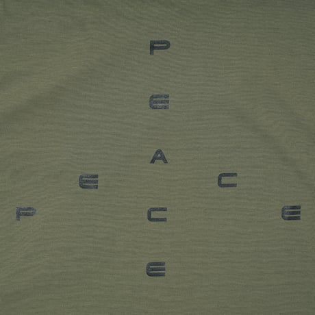 GARBAGE / POCKET TEE (BIG PEACE) / OLIVE (BLACK PRINT)