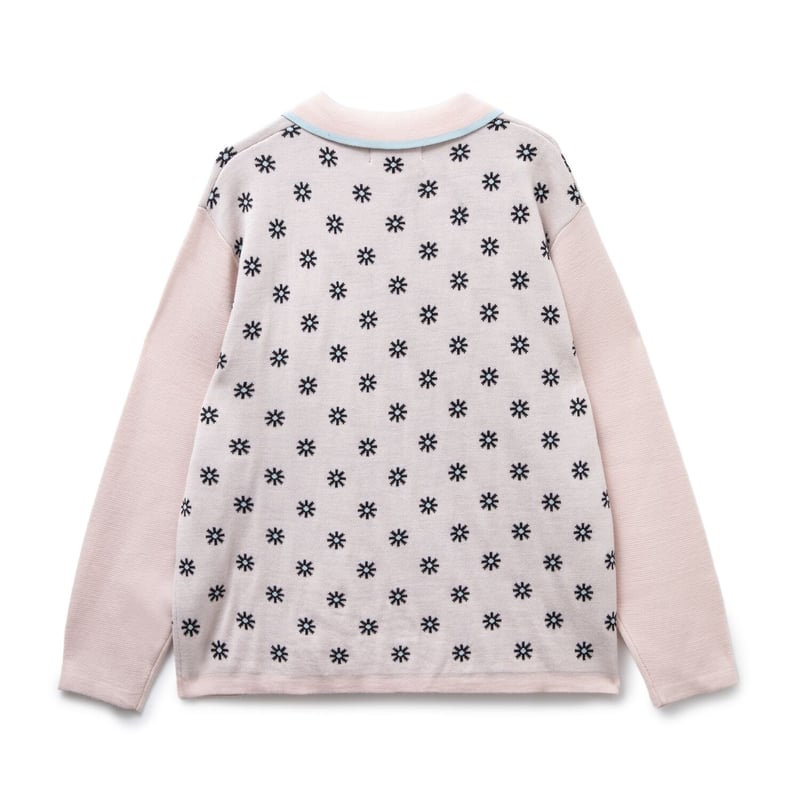 トップス bott Creativity Jacquard Knit Polo BoTT / CREATIVITY JACQUARD KINT POLO / PINK | S