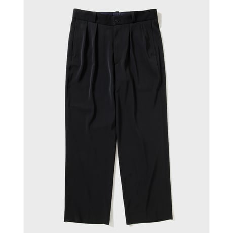 tone / TROPICAL WIDE SLACKS / NAVY