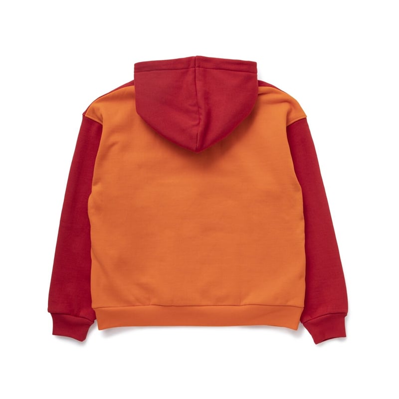 【BoTT】2 TONE PULLOVER HOODIE / RED BoTT 