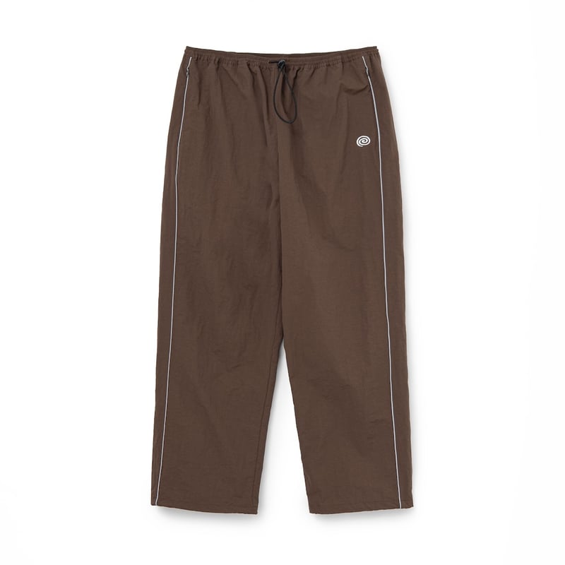SOL soonerorlater / NYLON TRACK PANTS / BROWN |