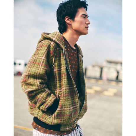 BoTT / FLEECE ZIP HOODIE / SLATE BLUE