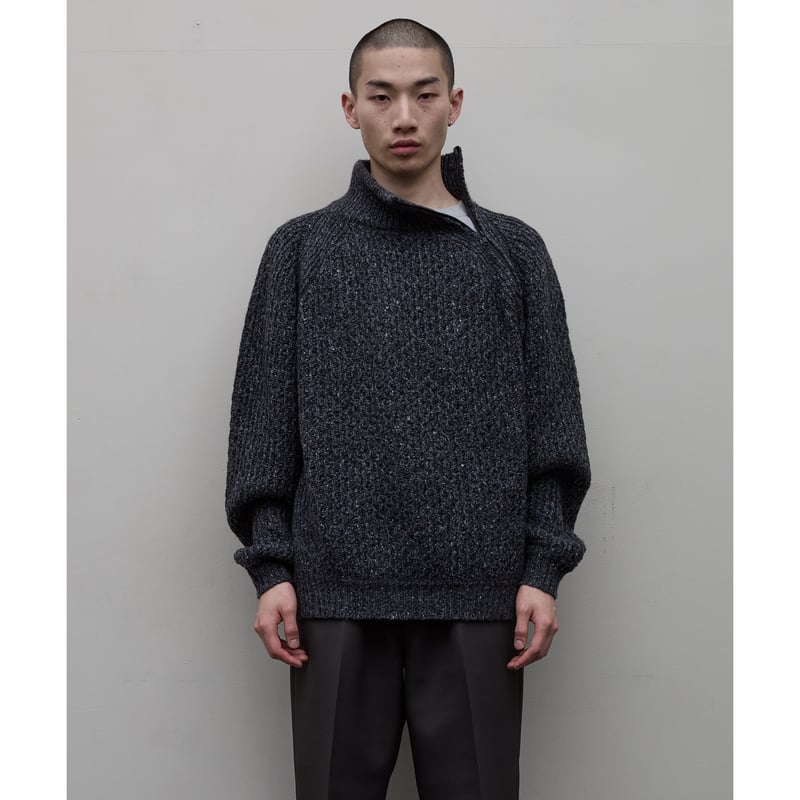 bal バル JACQUARD BAL（バル）の「DIAGONAL ZIP JACQUARD SWEATER（ニット
