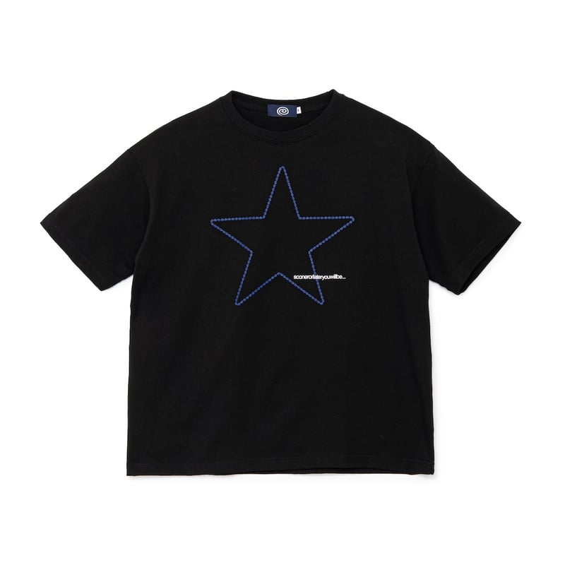 sol soonerorlater Star Tee BLACK L スター SOL soonerorlater / STAR TEE / BLACK | Sophomore