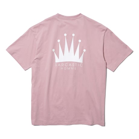 SARCASTIC / HOMME CROWN SHORT SLEEVE TEE / L.PINK