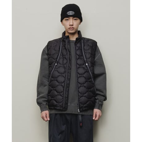 BAL / REMOVABLE SLEEVE DOWN JACKET / BLACK