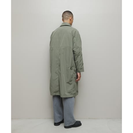 BAL / x TAION BALMACAAN COAT WITH DETACHABLE DOWN VEST / WOLF GRAY