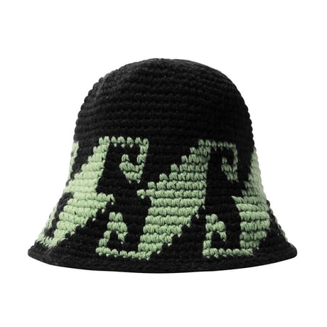 STUSSY / WAVES KNIT BUCKET / BLACK