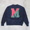 M.V.P. / COLLEGE M LOGO CREW SWEAT / NAVY