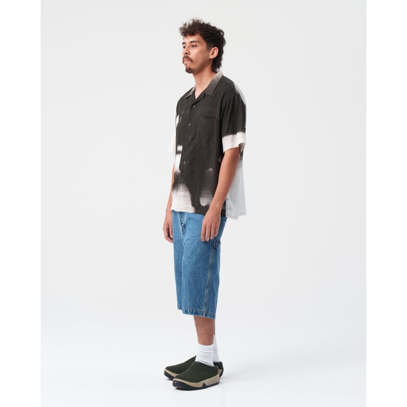 BoTT / SPARKLE DENIM PAINTER SHORT / WASHED BLU