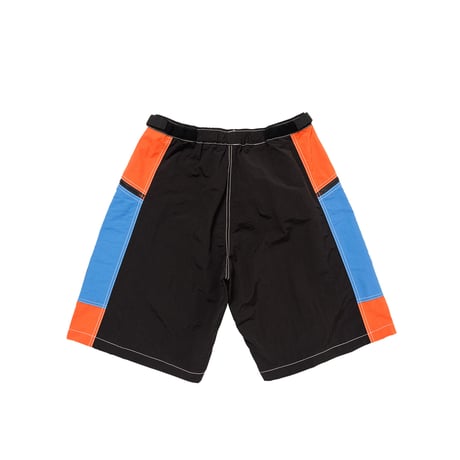 LQQK STUDIO / MOTORCYCLE SHORTS / BLACK BLUE ORANGE