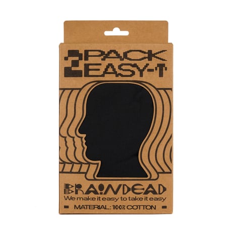 BRAIN DEAD / 2-PACK EASY TEES / BLACK