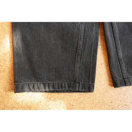 NOROLL / THICK WALK PANTS / BLACK DENIM