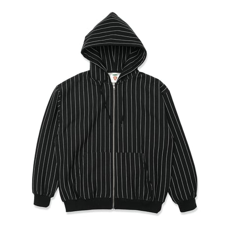 TRIBE WEAR / x MASTERPIECE SOUND MP BASIC ZIP UP HOODIE / BLACK STRIPE