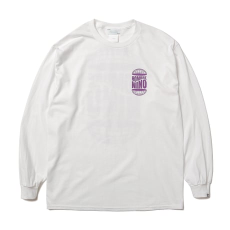 HOMBRE NINO / L/S PRINT TEE (PLANET) / PURPLE