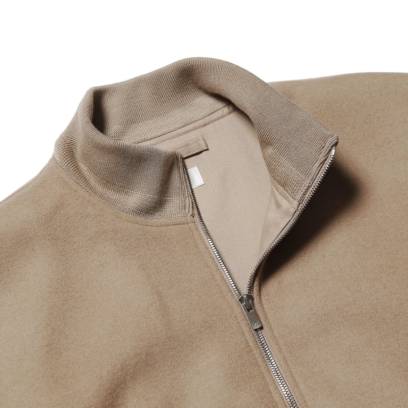 tone / WOOL MELTON BOMBER JACKET / PALE GOLD | 