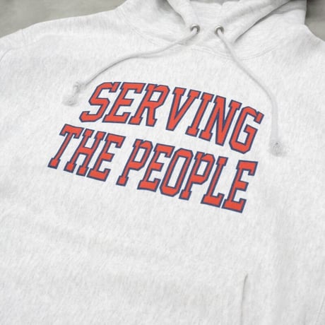 SERVING THE PEOPLE / COLLEGIATE HOODIE / GREY