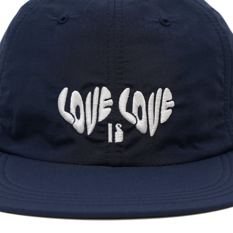 GARBAGE / SOFT BRIM 6 PANEL CAP (LOVE) / NAVY (WHITE EMB)