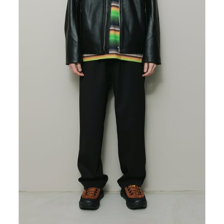 BAL / STRAIGHT LEG STRECH CURV POCKET PANT / BLACK