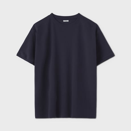 PHIGVEL MAKERS & Co. / SEED STITCH SHORT SLEEVE TOP / NAVY