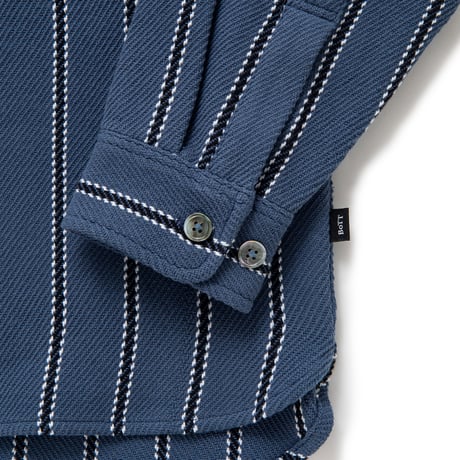 BoTT / JACQUARD STRIPE SHIRT / COBALT