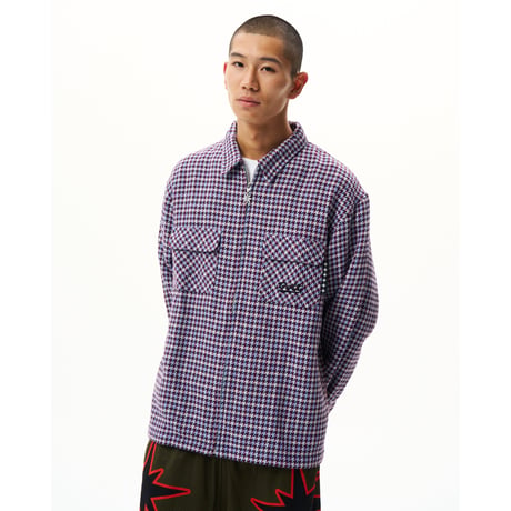 BoTT / ZIP-UP FLANNEL SHIRT / SLATE BLUE