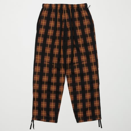 BAL / PLAID WIDE MOUNTAIN PANT / BROWN
