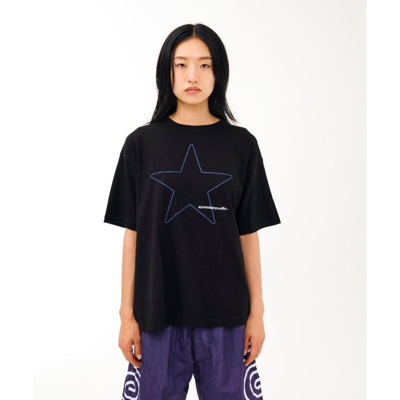 sol soonerorlater Star Tee BLACK L スター SOL soonerorlater / STAR TEE / BLACK | Sophomore