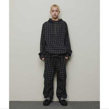 BAL / WIDE MOUNTAIN PANT / BLACK PLAID