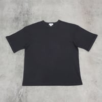 tone / SUPIMA RIBED CREW NECK SHIRT / CHACOAL