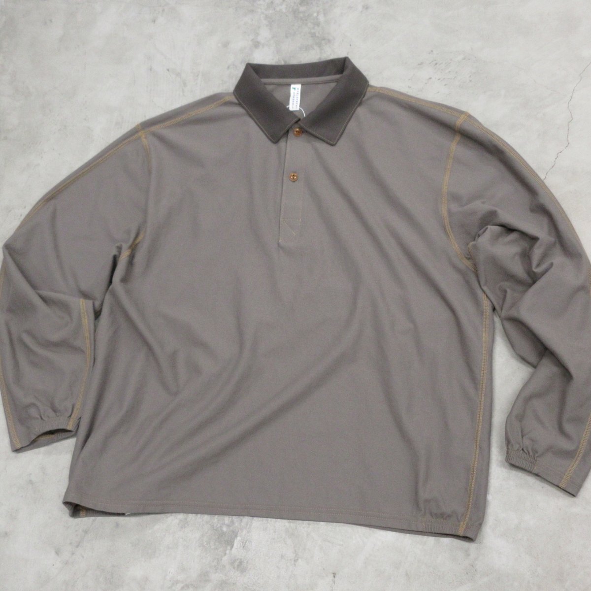 NOROLL / DRY WASHI L/S POLO / KUCHIBA | Sophomore
