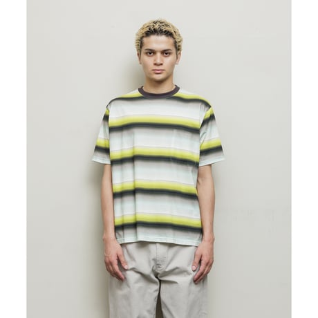 BAL / GRADIENT STRIPE CREW NECK TEE / MINT