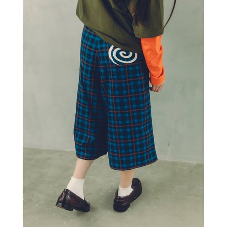 SOL soonerorlater / CHECKED BAGGY SHORTS / BROWN