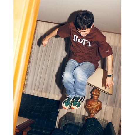 BoTT ｘ REEBOK / RBK BOTT S/S TEE / BRUSH BROWN
