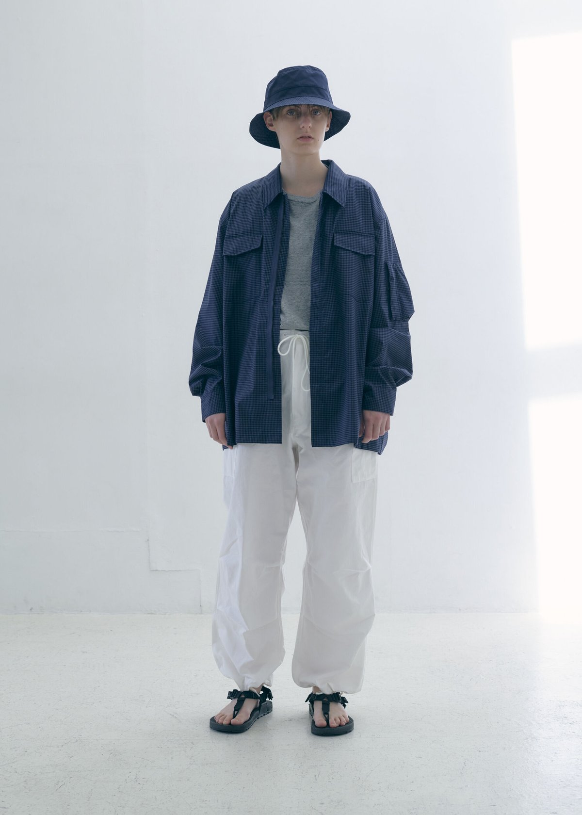 tone / BASIC BACKET HAT / CHECK | Sophomore tone / BASIC BACKET HAT / CHECK | Sophomore