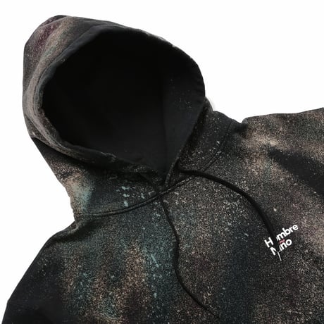 HOMBRE NINO / TIE DYE HOODED PULL OVER / PURPLE BLACK