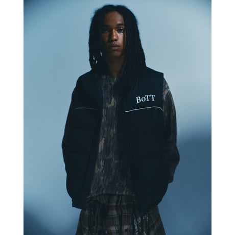 BoTT / B LOGO DOWN VEST / BLACK