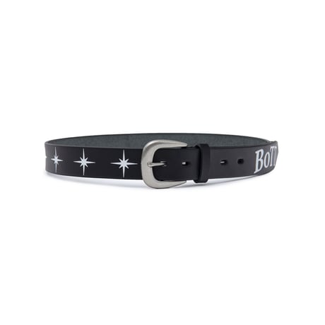 BoTT / SPARKLE LEATHER BELT / BLACK
