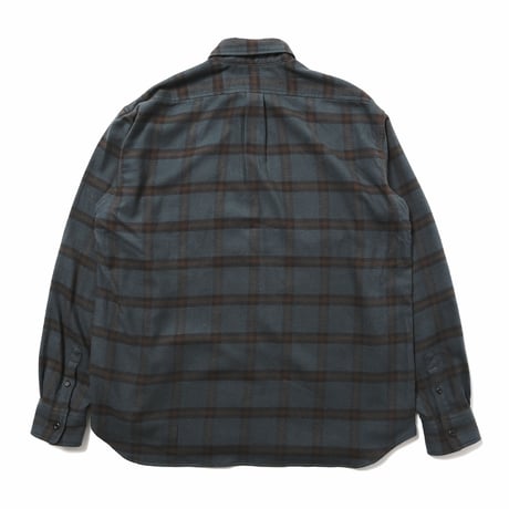 HOMBRE NINO / PLAID VENTILATION SHIRT / D GREEN