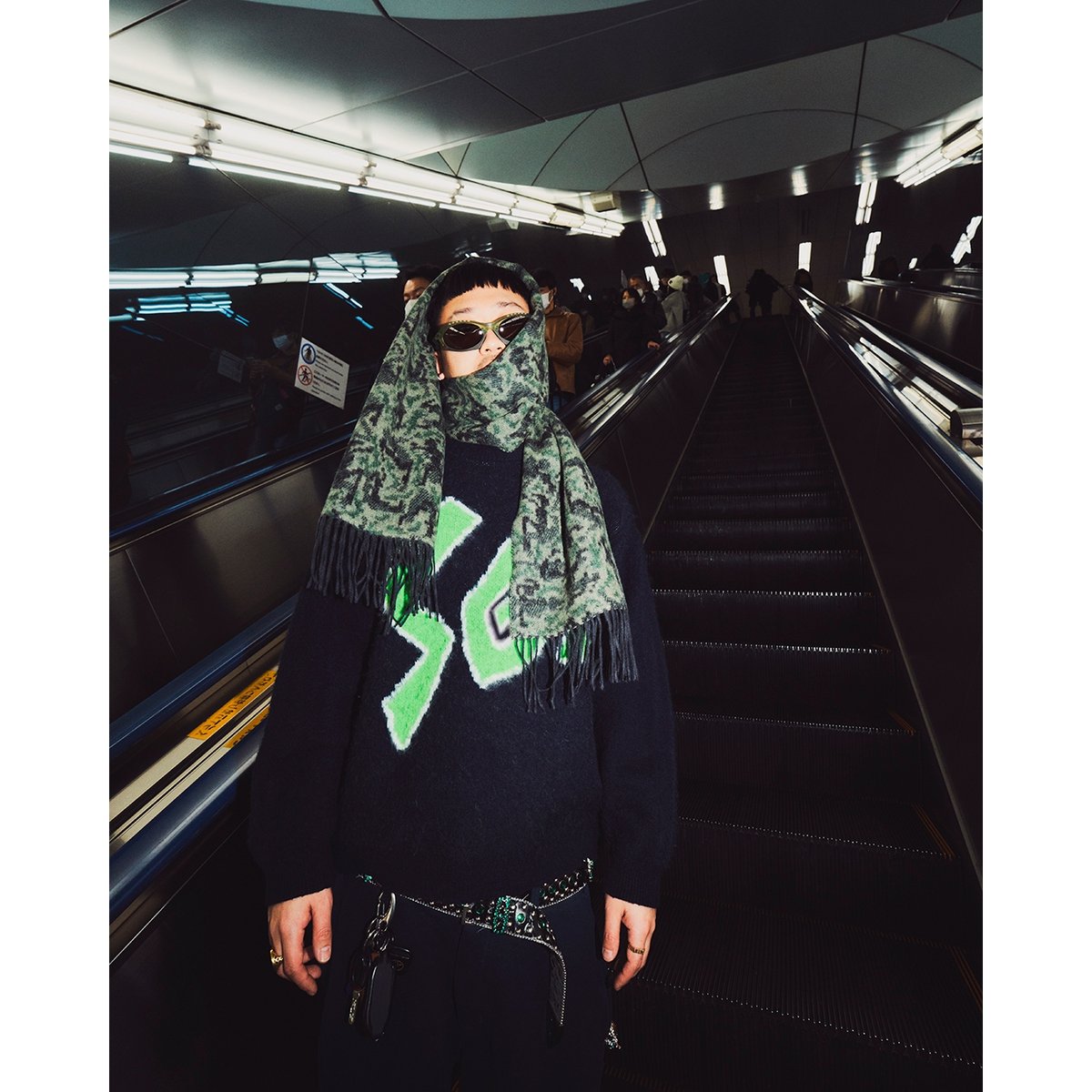 トップス Fluffy Knit Sweater Special Guest kk SPECIAL GUEST K.K. / CPU KNIT SWEATER / BLUE |