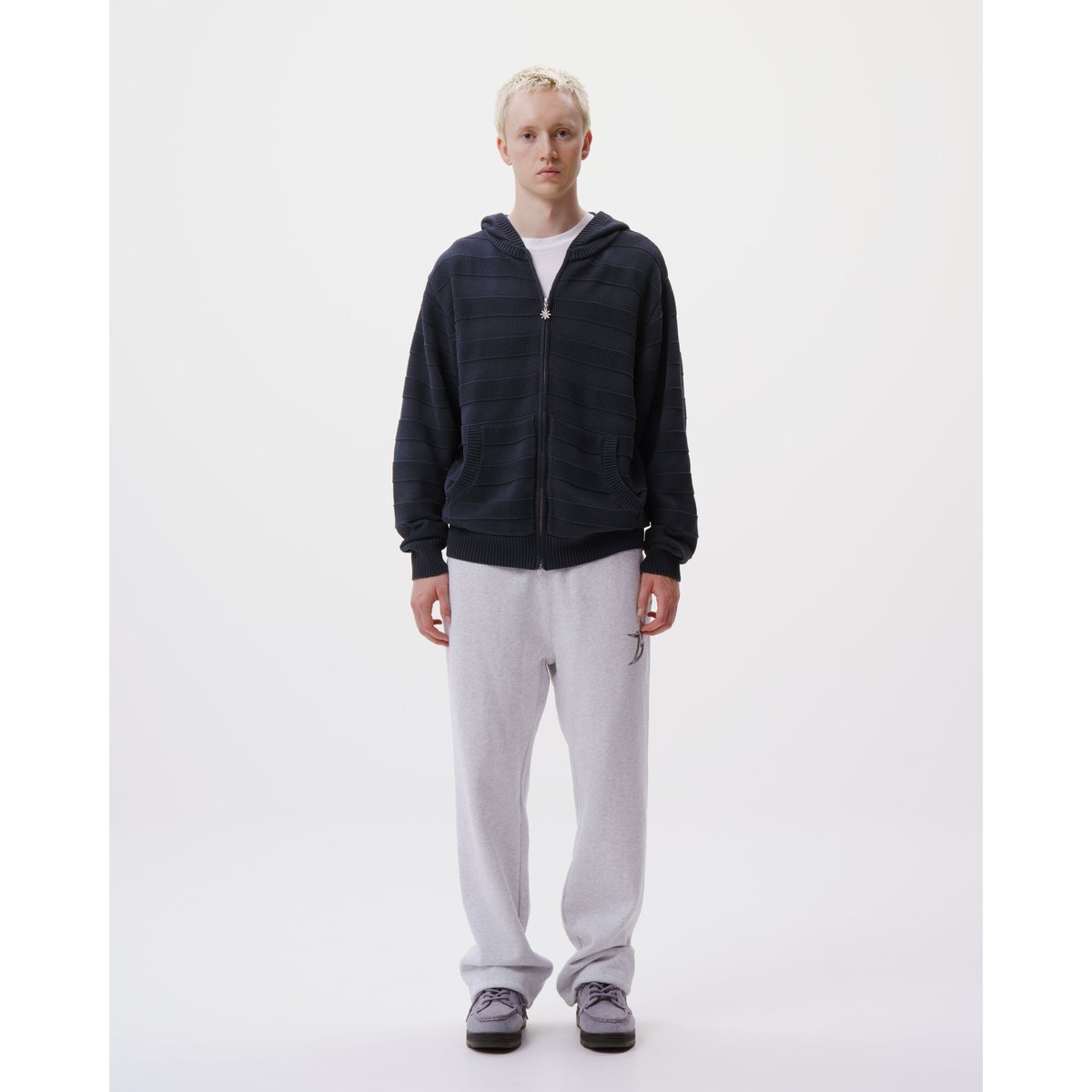 BoTT ネイビー ポロニット BoTT / BUTTON DOWN KNIT POLO / NAVY | Sophomore