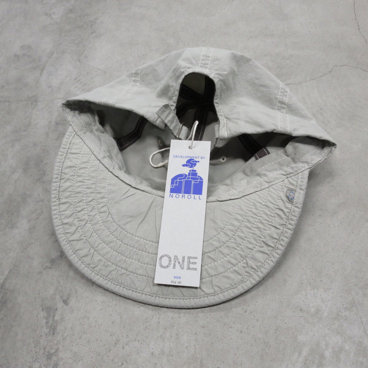 NO ROLL usually cap グレー　ヘリンボーン NOROLL / USUALLY CAP / GREY | Sophomore