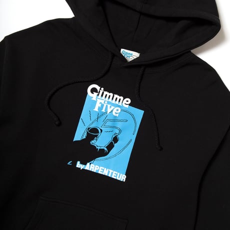 GIMME FIVE x ARPENTEUR / CHALK ACTION HOODY / BLACK