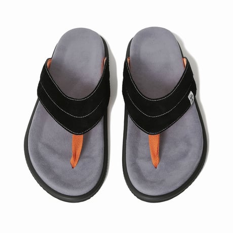 HOMBRE NINO / x DOUBLE FOOT WEAR SUEDE SANDAL / BLACK/GREEN