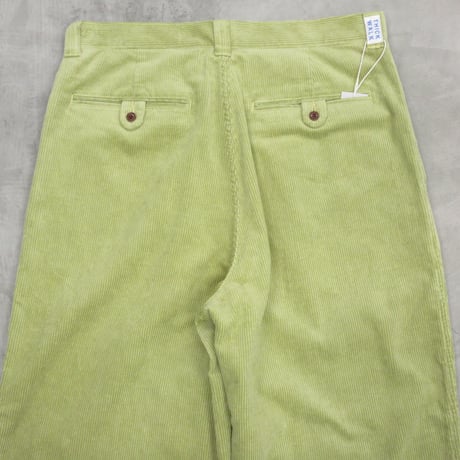 NOROLL / THICK WALK CORDS PANTS / LIME GREEN
